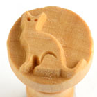 MKM Cat 2.5cm wood stamp